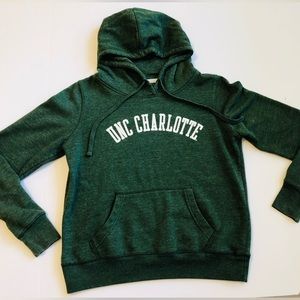 UNC Charlotte L/S Hoodie Green
